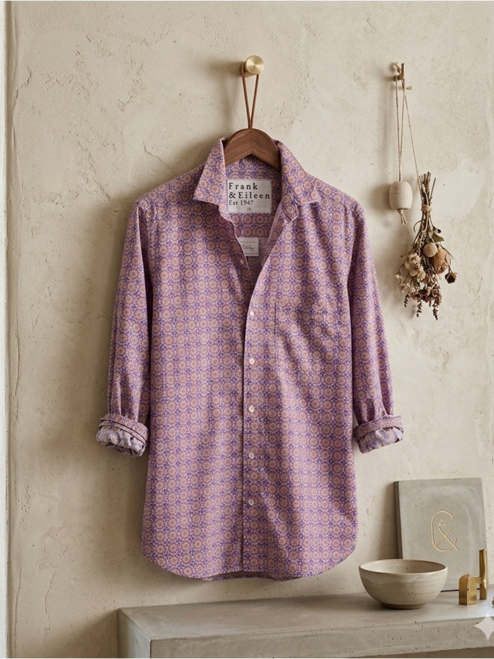 Frank & Eileen Joedy Liberty Button Up Shirt Floral Medium NWT